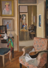 Interno con poltrona, 1973 olio su tela 50x70