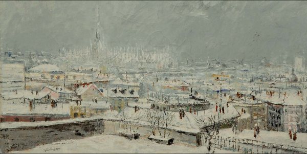 Adriano di Spilimbergo - Milano sotto la neve