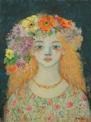 Fiorella, 1992 - olio su tela cm 30x40